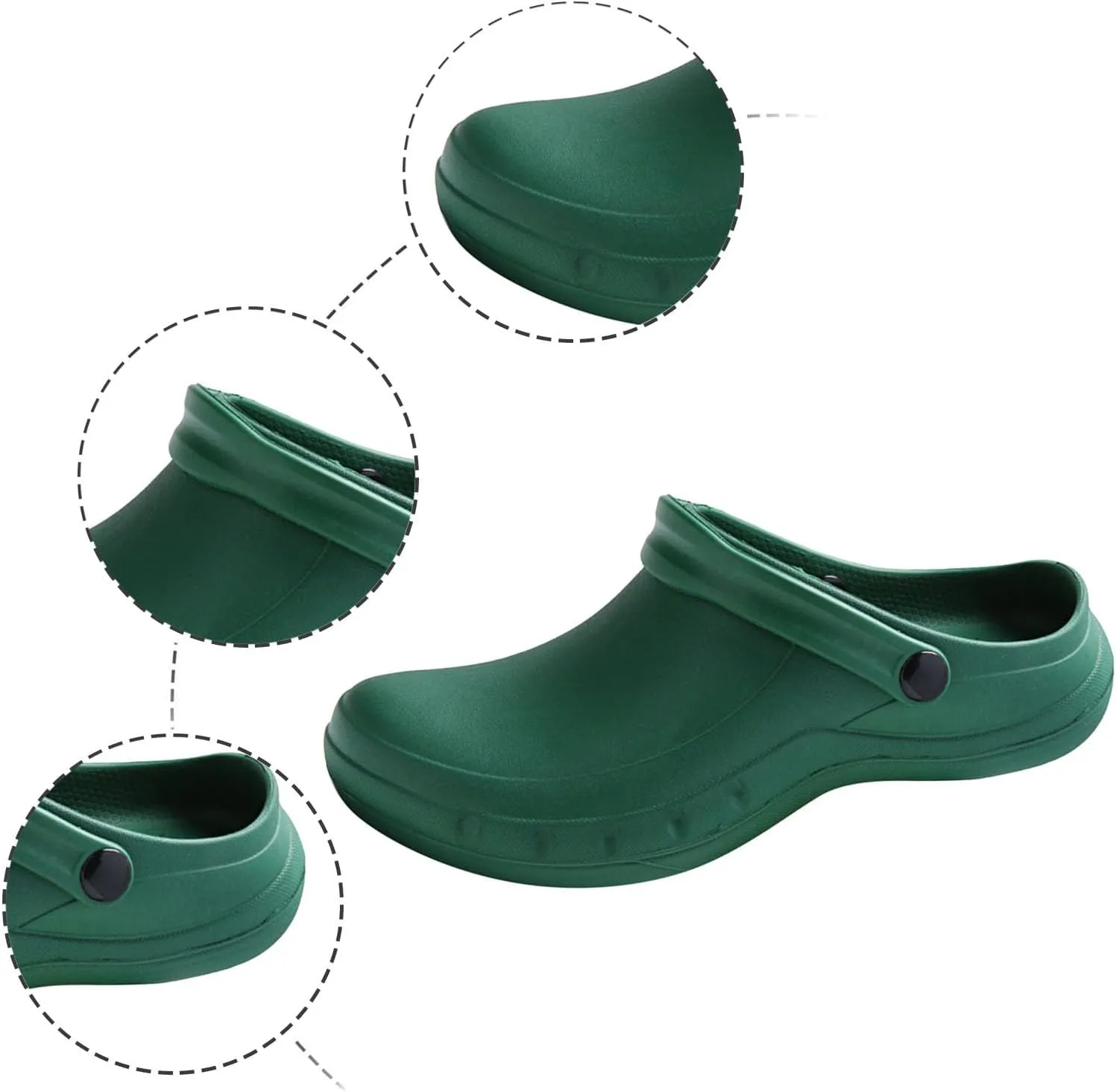 Chef Shoes Non Slip Clogs Work Shoes for Men Kitchen Zapatos De Chef for Mens Slipper Boots Size 14