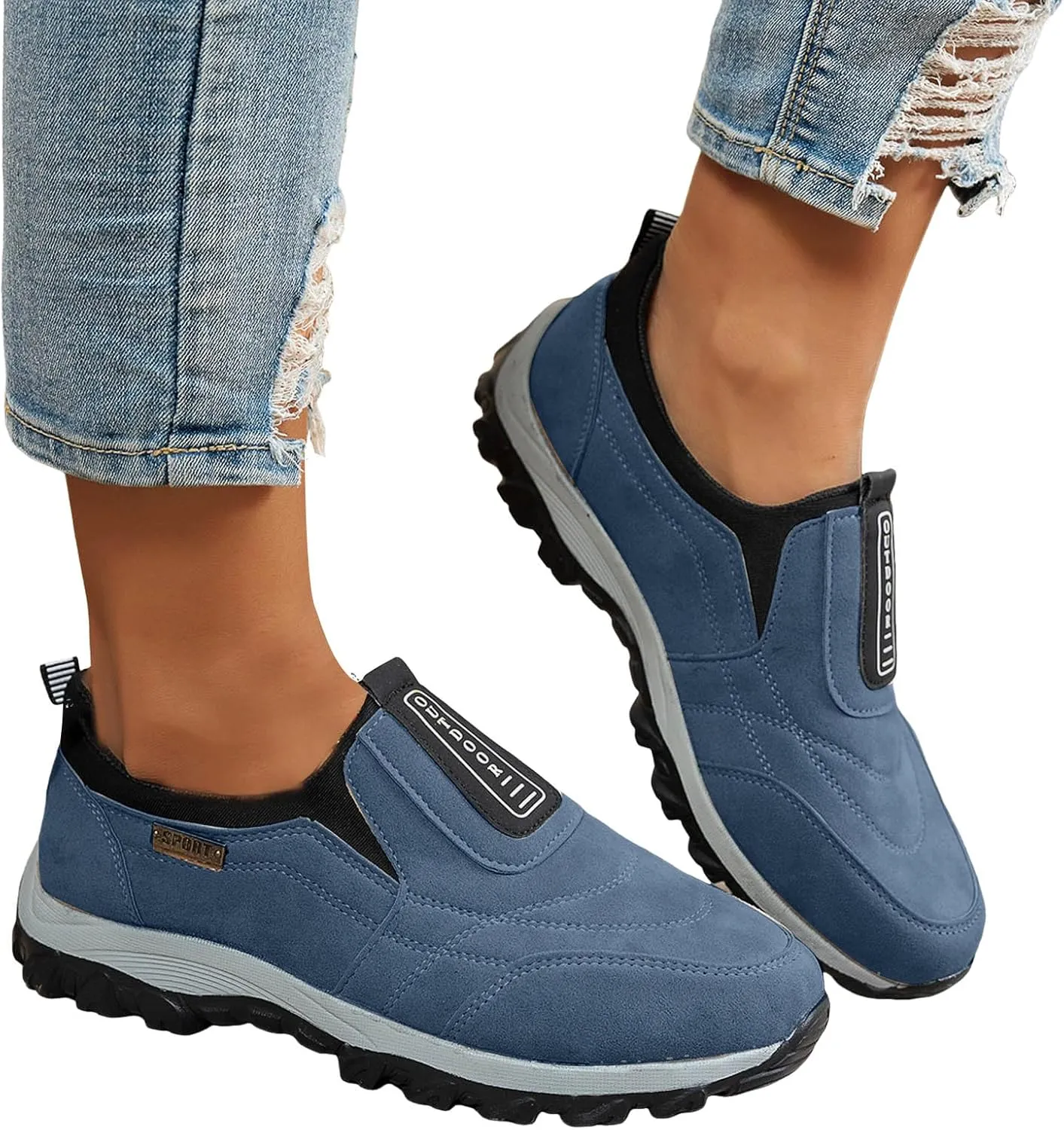 Comfortable Walking Sandals Men's Same Slip On Sneakers Fashionable Casual Thick Soled Shallow Mouth Large Size Casual