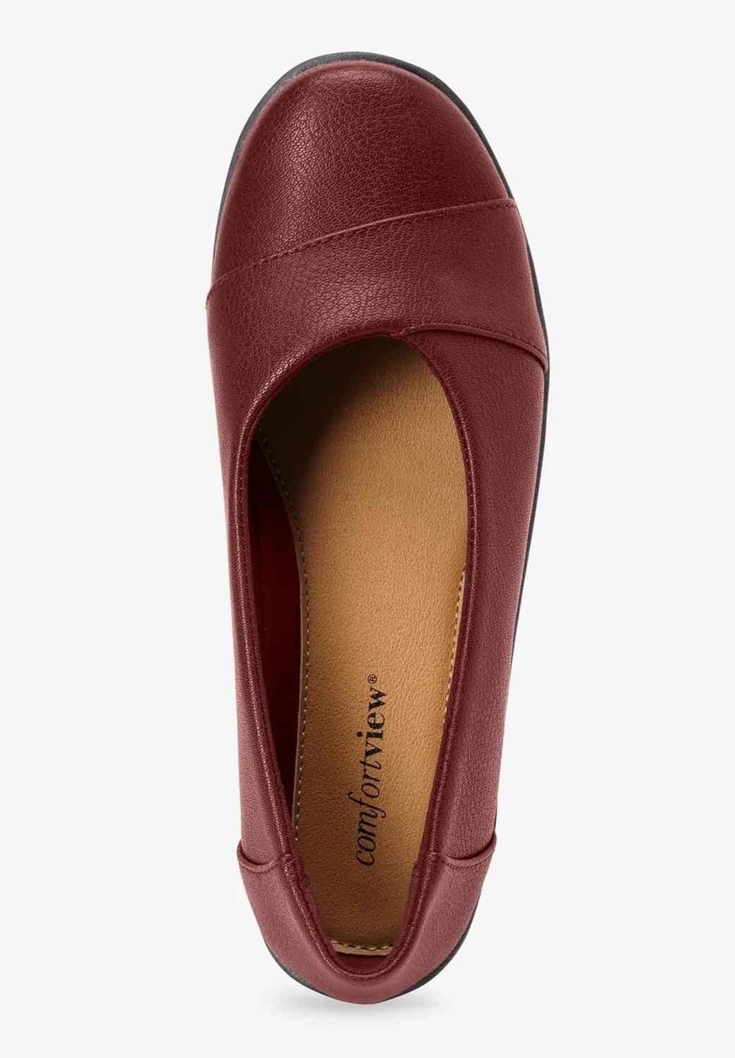 Comfortview Women's Wide Width The Gab Flat