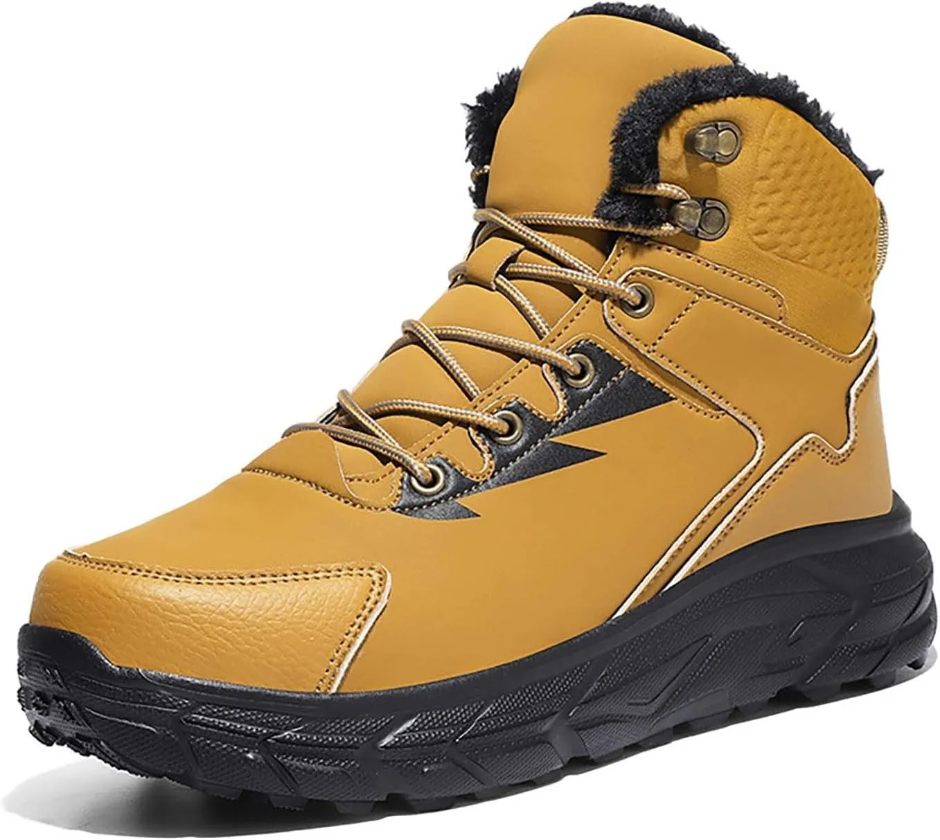 Composite Work Shoes Wear And Anti Slip Snow Boots Five Finger Cotton Shoes Outdoor Sports Men's Snow Boots Slip on Wide