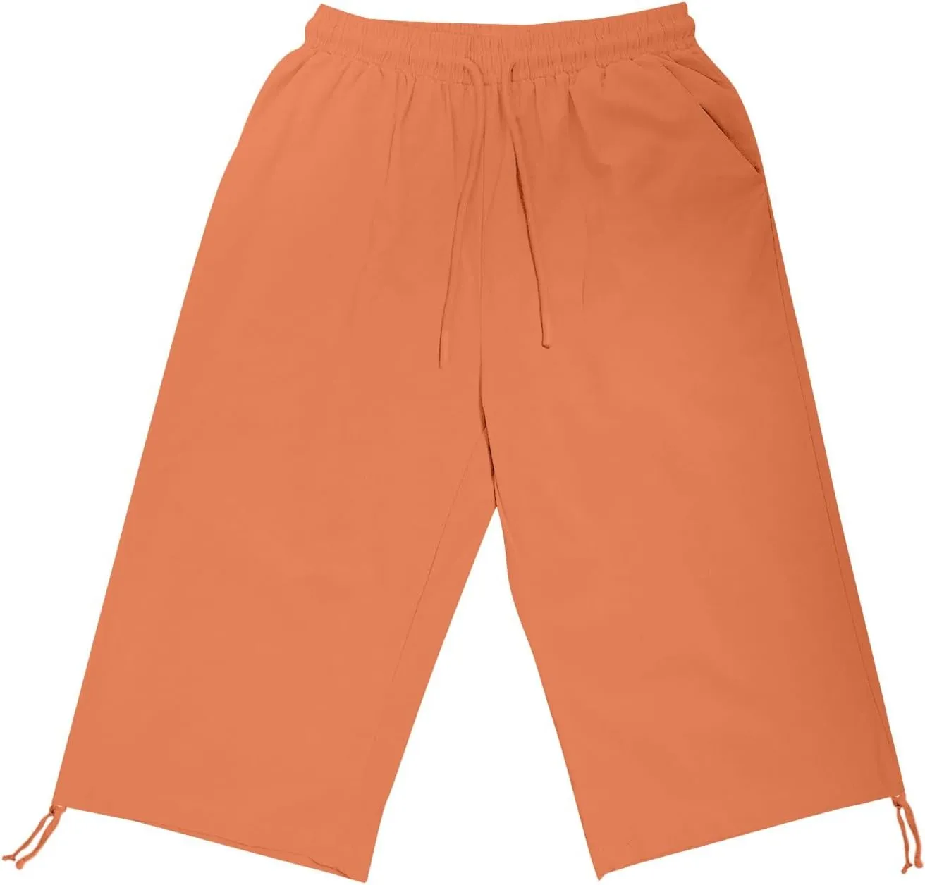 Cotton Linen Shorts for Women 2025 Trendy Casual Loose Beach Vacation Drawstring Bermuda Boho SweatShorts with Pocket