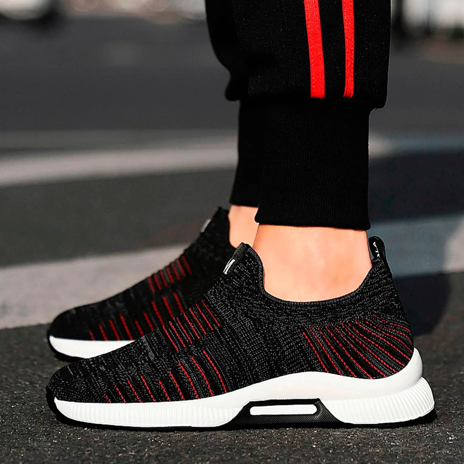 Couple Men's Elevator Shoes Men's Casual Mesh Trainers Lightweight Breathable Lace Up Sports Shoes Mens Fashion Sneaker