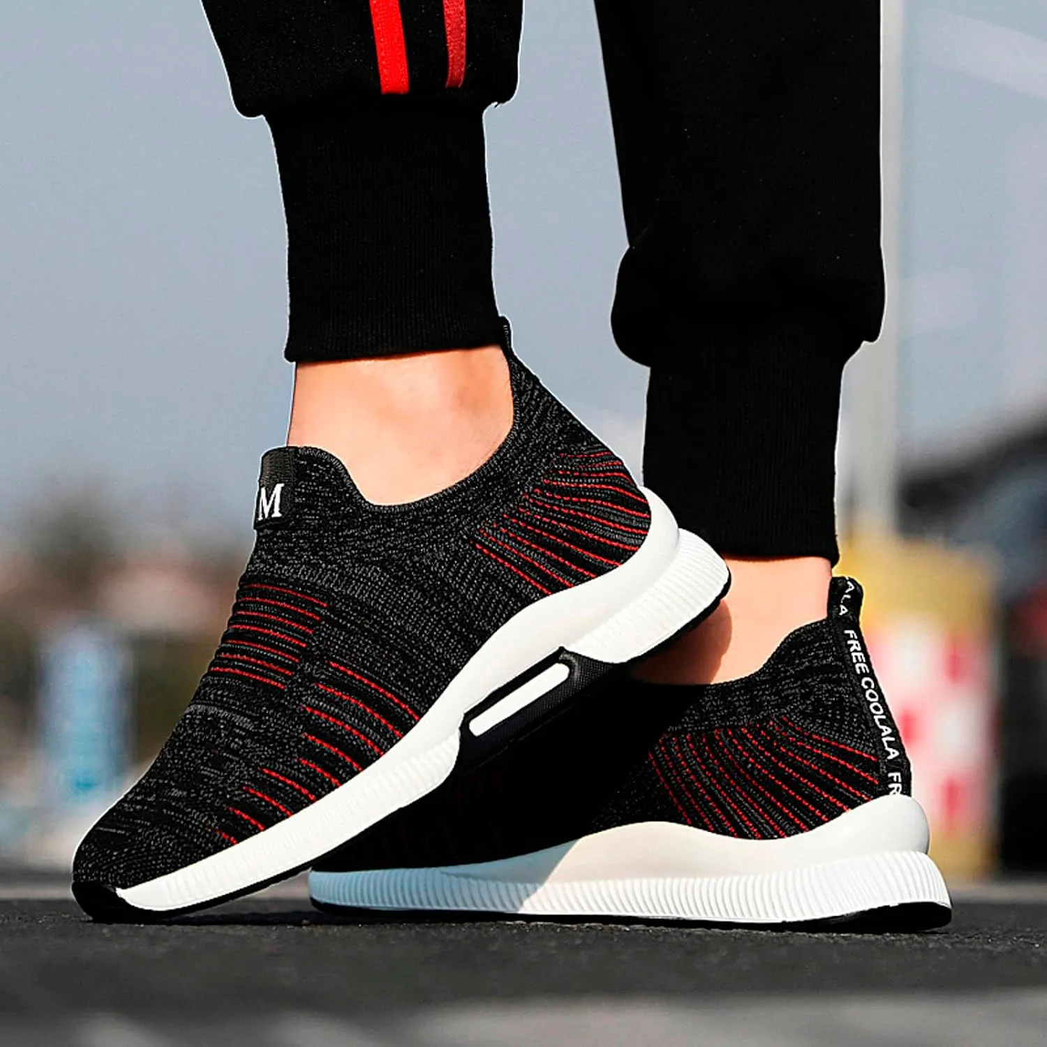 Couple Men's Elevator Shoes Men's Casual Mesh Trainers Lightweight Breathable Lace Up Sports Shoes Mens Fashion Sneaker