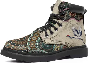 Custom Flower Mandala Animal Print Boots for Women Fashion Boots Winter Boots for Girl Lady