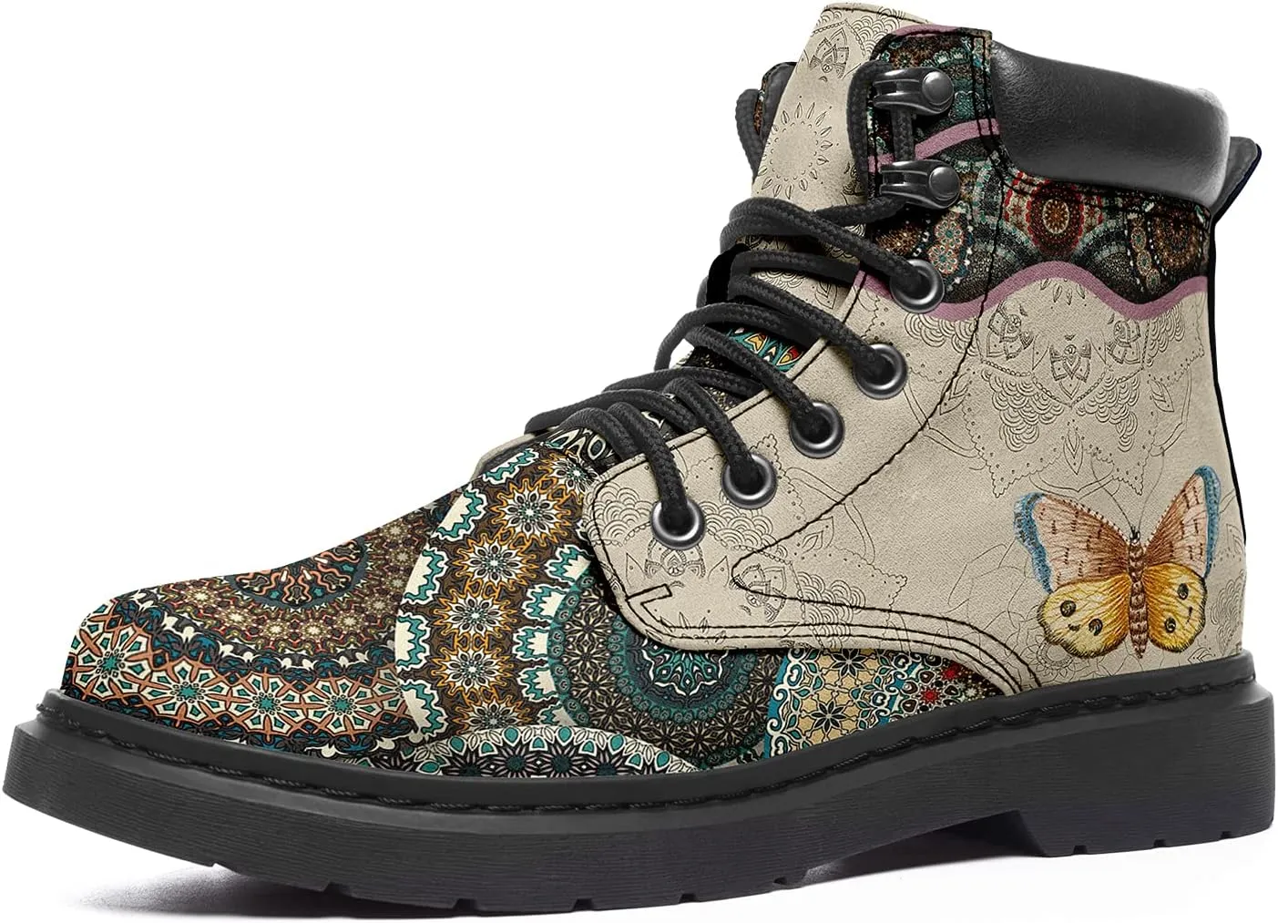 Custom Flower Mandala Animal Print Boots for Women Fashion Boots Winter Boots for Girl Lady