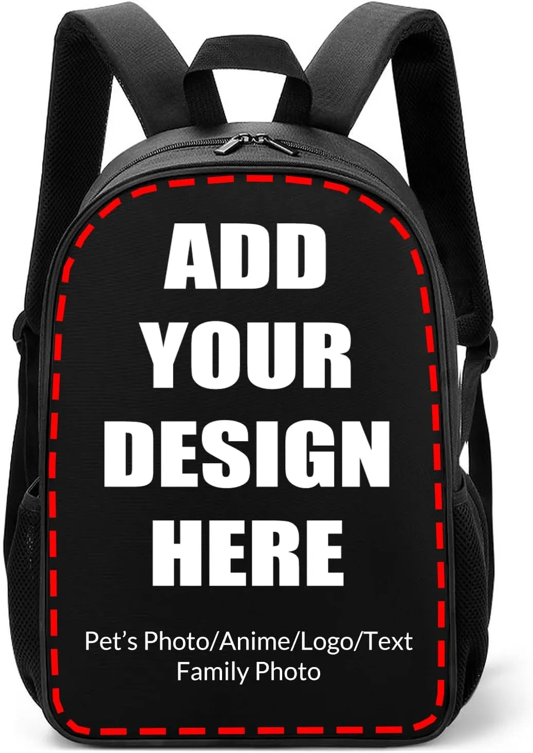 Custom Laptop Backpack, Personalized Backpacks With Photos, Customized Travel Bookbags For Women Men 17IN