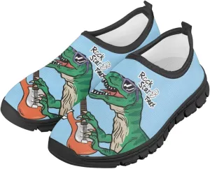 Cute Pattern Slip-On Walking Shoes for Boys Soft Casual Flat Non-Slip Shoes Kid Low-Top Outdoor Sneakers US Size 11-15