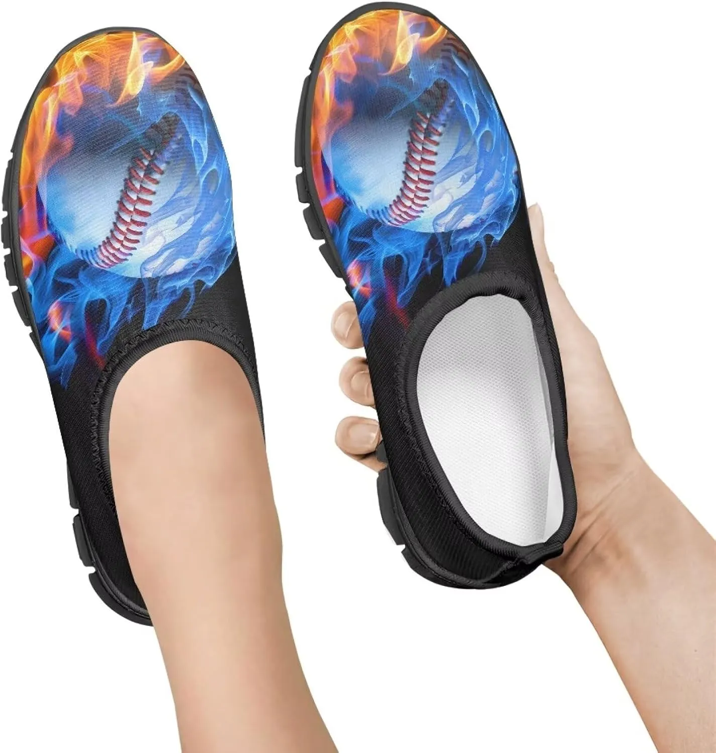 Cute Pattern Slip-On Walking Shoes for Boys Soft Casual Flat Non-Slip Shoes Kid Low-Top Outdoor Sneakers US Size 11-15