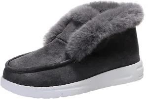 Cute Winter Boots For Women Fashion Snow Boots Warm Fur Lining Comfortable Fuzzy Ankle Booties Loafers Shoes 2024
