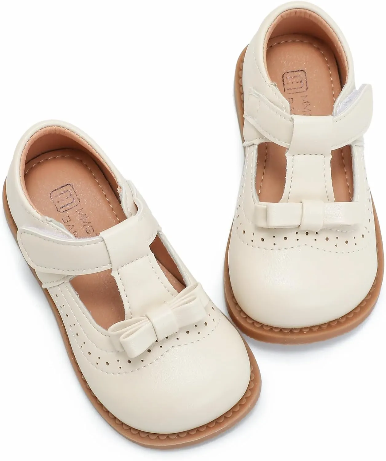 DADAWEN Girl's T-Strap School Uniform Dress Shoe Mary Jane Princess Flat