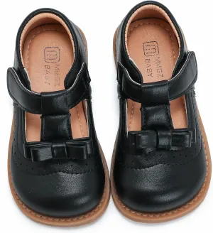 DADAWEN Girl's T-Strap School Uniform Dress Shoe Mary Jane Princess Flat
