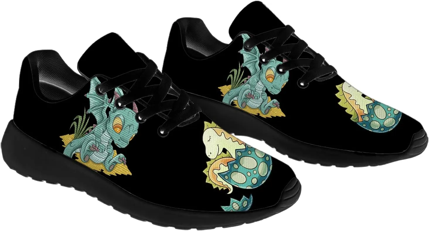 Dragon Print Shoes for Men Women Lightweight Comfort Running Tennis Walking Sneakers