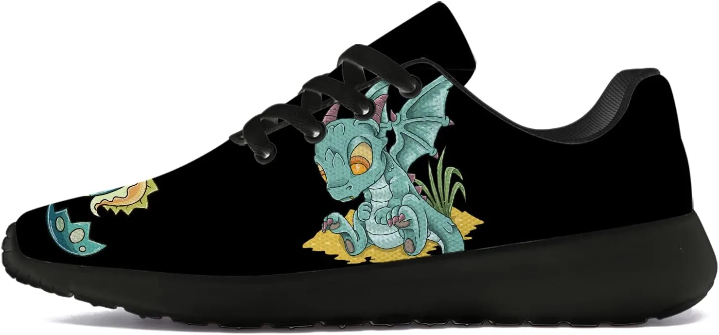 Dragon Print Shoes for Men Women Lightweight Comfort Running Tennis Walking Sneakers