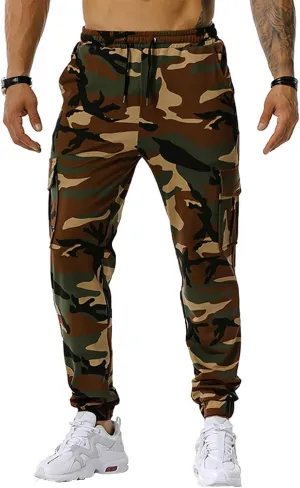Drawstring Pant Fashion Men's Sport Pure Color Bandage Casual Loose Sweatpants