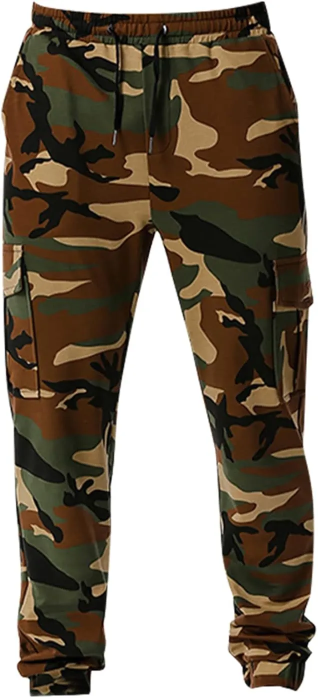 Drawstring Pant Fashion Men's Sport Pure Color Bandage Casual Loose Sweatpants