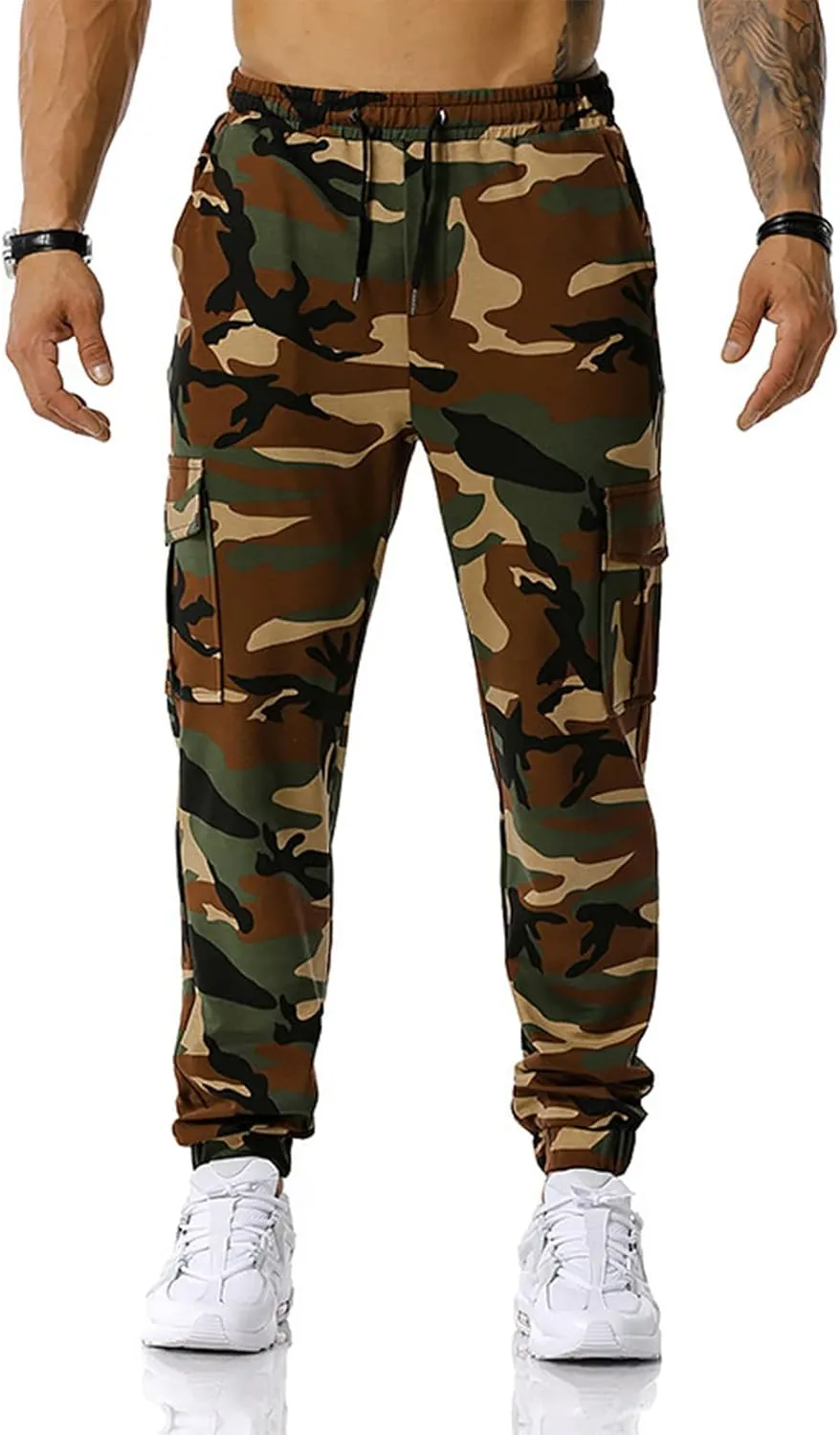 Drawstring Pant Fashion Men's Sport Pure Color Bandage Casual Loose Sweatpants