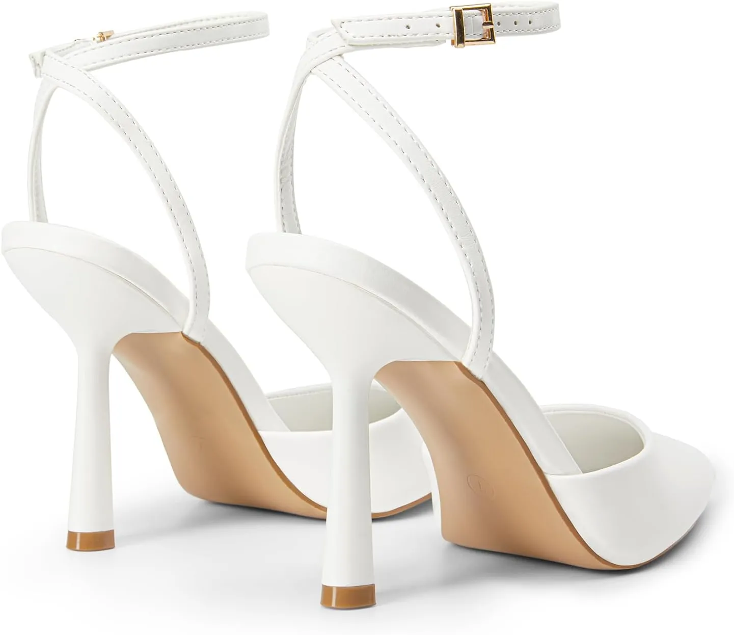 DREAM PAIRS High Heels for Women Closed Pointed Toe Dress Shoes for Women Ankle Strap Stiletto Heel Party Wedding Sexy Pump Shoes