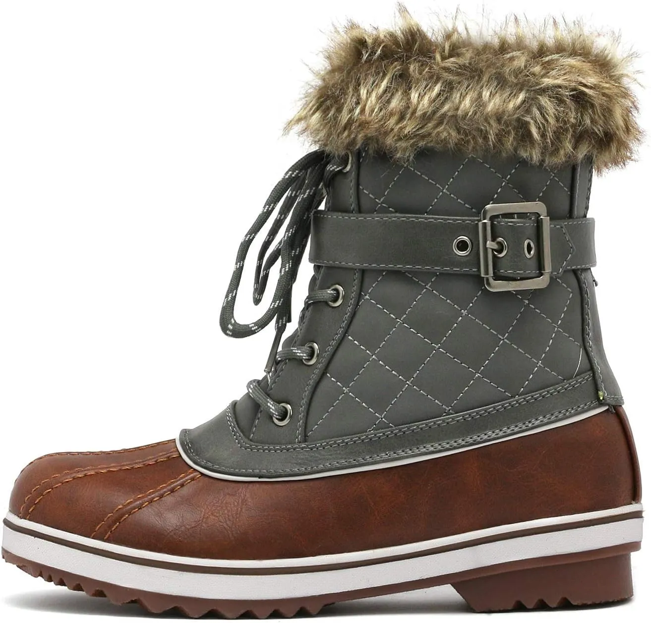 DREAM PAIRS Women's Mid Calf WaterProof Winter Snow Boots
