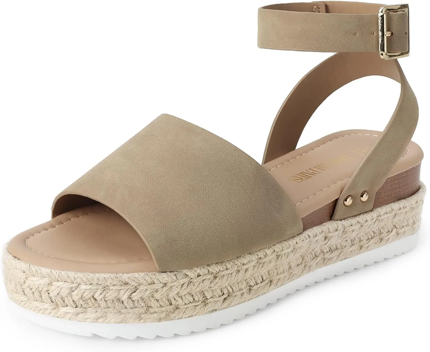 DREAM PAIRS Women's Platform Espadrilles Casual Ankle Strap Wedge Sandals Comfortable Dressy Summer Shoes
