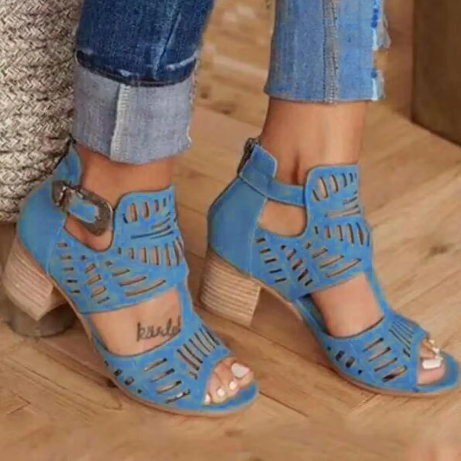 Dress Sandals for Women, Sandals Women Rhinestones Comfy Ankle Sandal Bling Hollow Out Shoes Casual Sandals