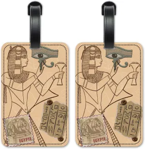 Egypt - Luggage ID Tags - Suitcase Identification Cards - Set of 2