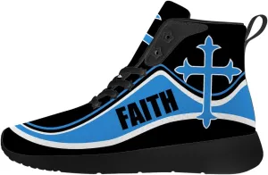 Faith Shoes for Women Men High Top Sneakers High Top Shoes Gifts for Mom Dad