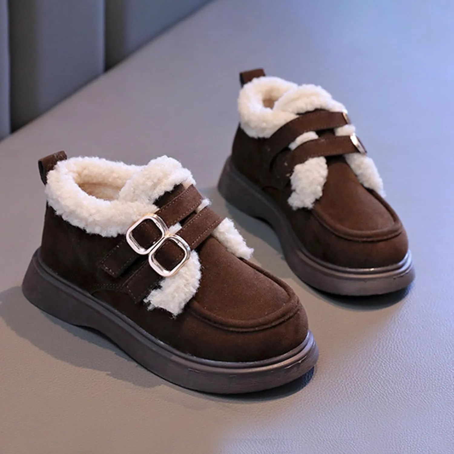 Fashion Big Kids Winter Water Proof Flat Keep Warm Snow Boots Comfortable Shoes Cute Toddler Dress Shoes