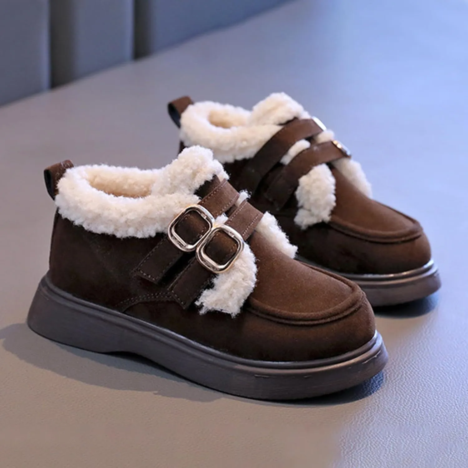 Fashion Big Kids Winter Water Proof Flat Keep Warm Snow Boots Comfortable Shoes Cute Toddler Dress Shoes