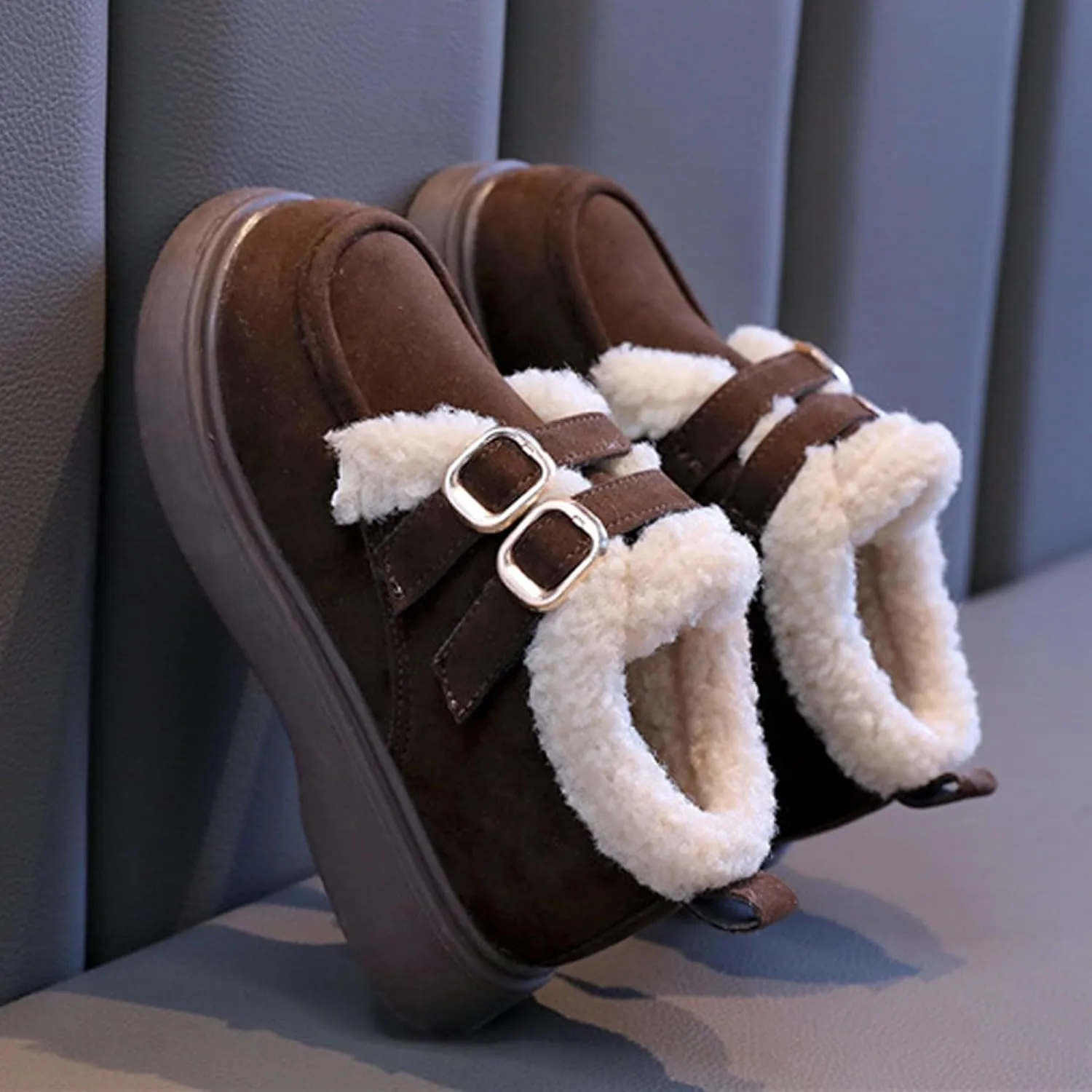 Fashion Big Kids Winter Water Proof Flat Keep Warm Snow Boots Comfortable Shoes Cute Toddler Dress Shoes