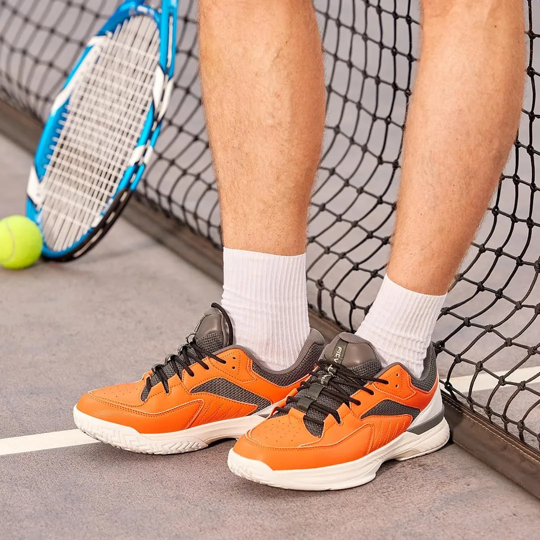 FitVille Mens Wide Pickleball Shoes All Court Tennis Shoes with Arch Support for Plantar Fasciitis