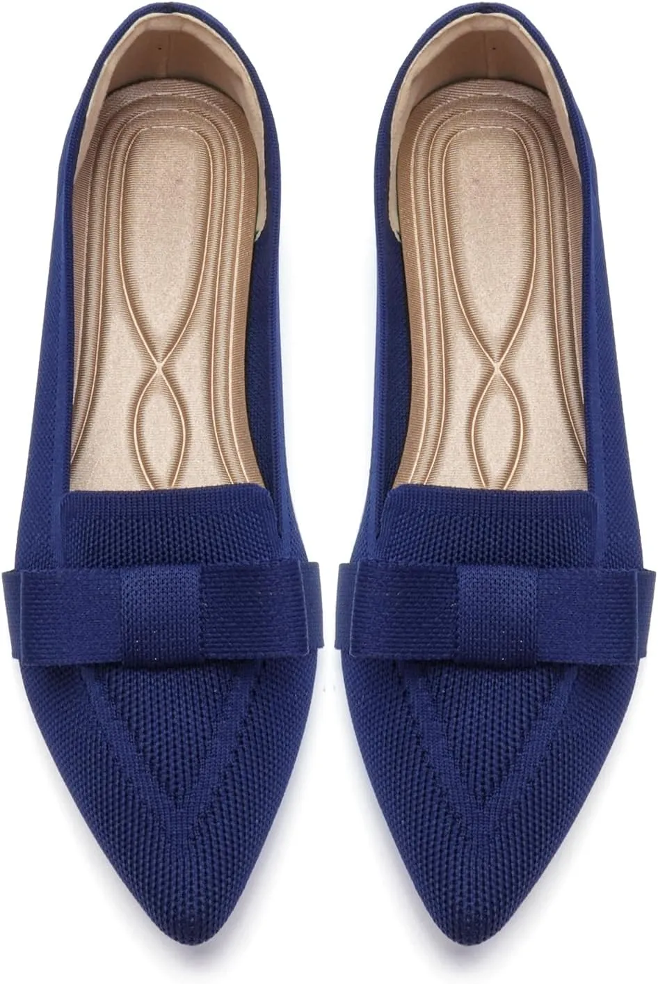 Flats for Women Pointed Toe Ballet Flats Shoes Mesh Breathable Comfortable Dressy Casual Slip On Ballerina Walking Flats