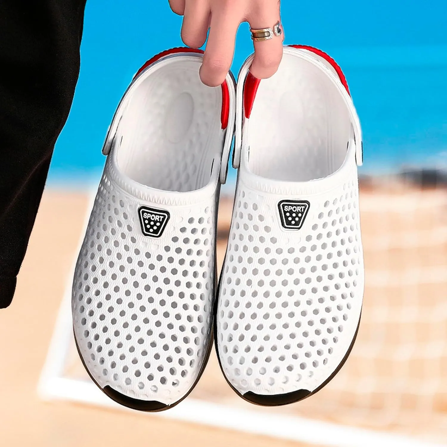 Flops Hollow Casual Couple Beach Unisex Out Sandal Flip Men Shoes Shoes Men's Rain Size 14 Mens Slippers Hard Bottom