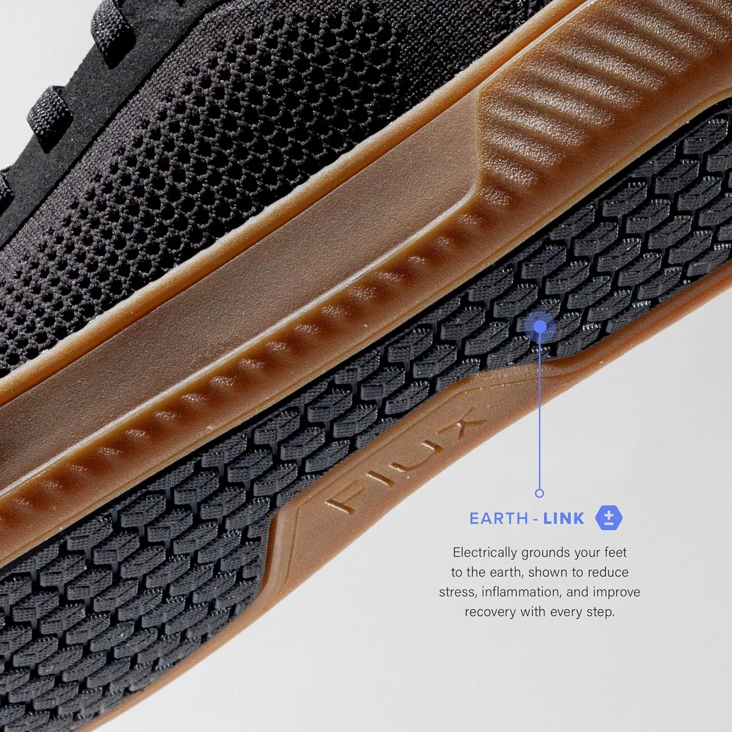 FLUX FOOTWEAR Adapt Knit Trainer  Wide Toe Box Shoe with Earth-Link Grounding, Zero-Drop Sole, Breathable Knit Upper & Machine Washable  Perfect for Daily Wear & Light Training
