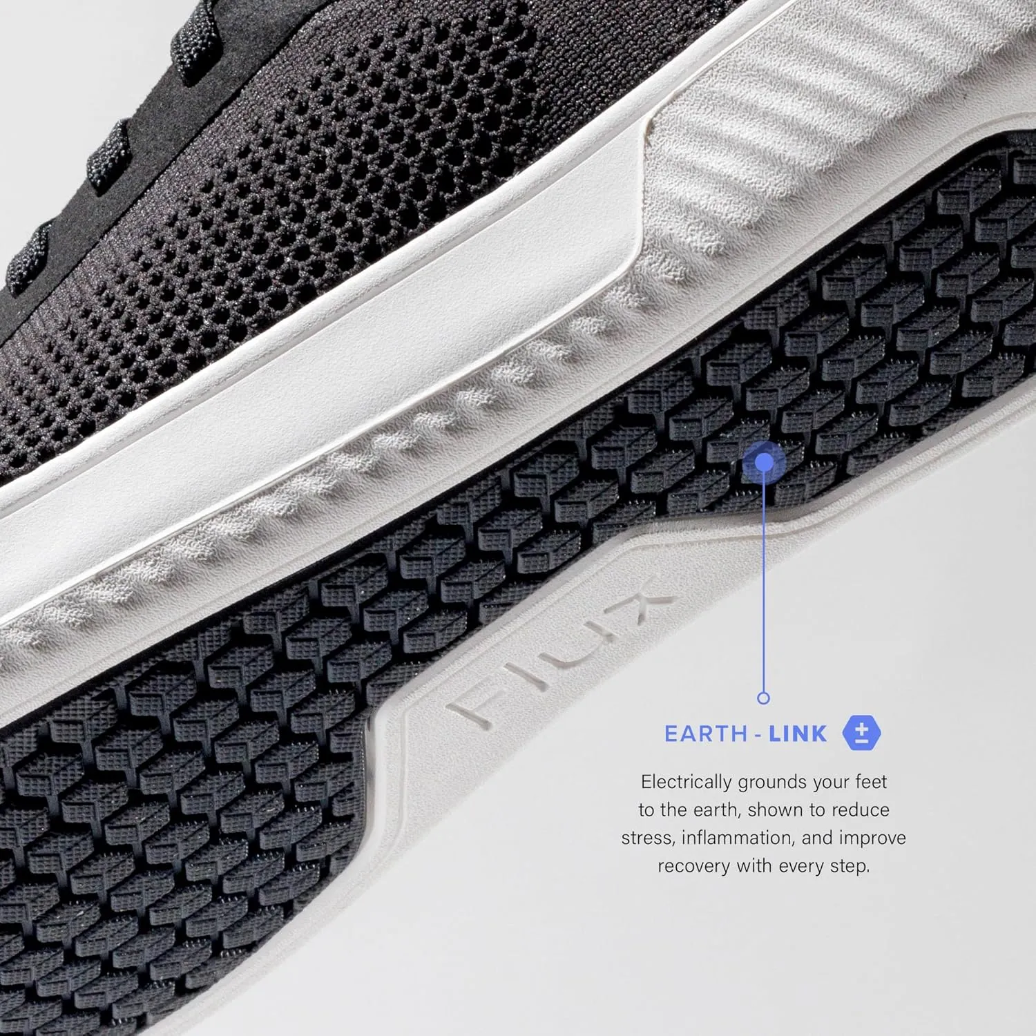 FLUX FOOTWEAR Adapt Knit Trainer  Wide Toe Box Shoe with Earth-Link Grounding, Zero-Drop Sole, Breathable Knit Upper & Machine Washable  Perfect for Daily Wear & Light Training