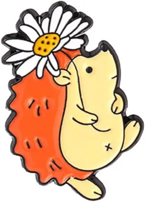 for Jackets Enamel Brooch Pins Cartoon Hedgehog For Girls Kids Gift Lapel Pins Accessory For Backpacks (E, One Size)