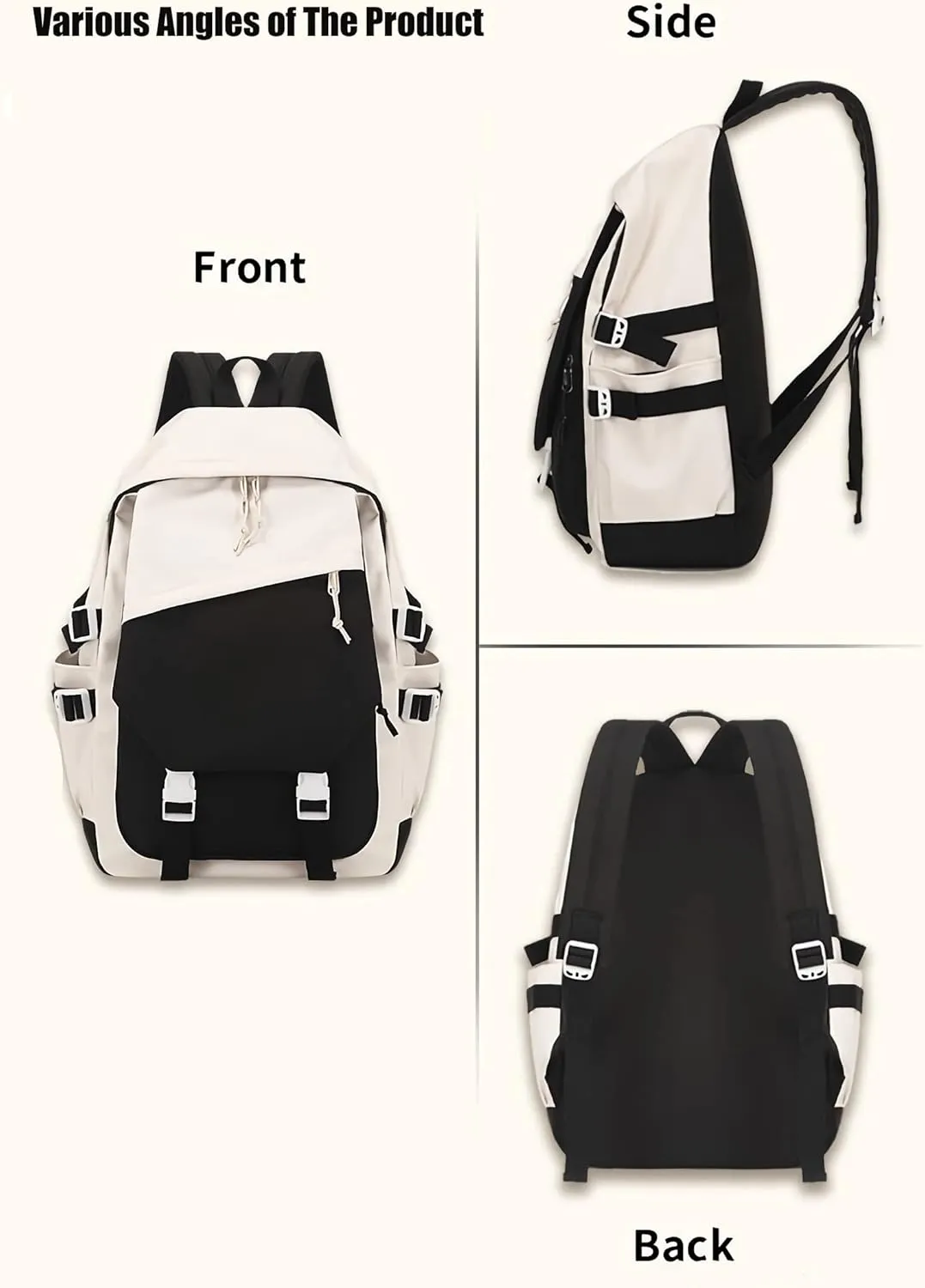 Genshin Impact Backpack Diluc Backpack Printed Laptop Bookbag 17" Large Capacity Travel BackPack With Gift