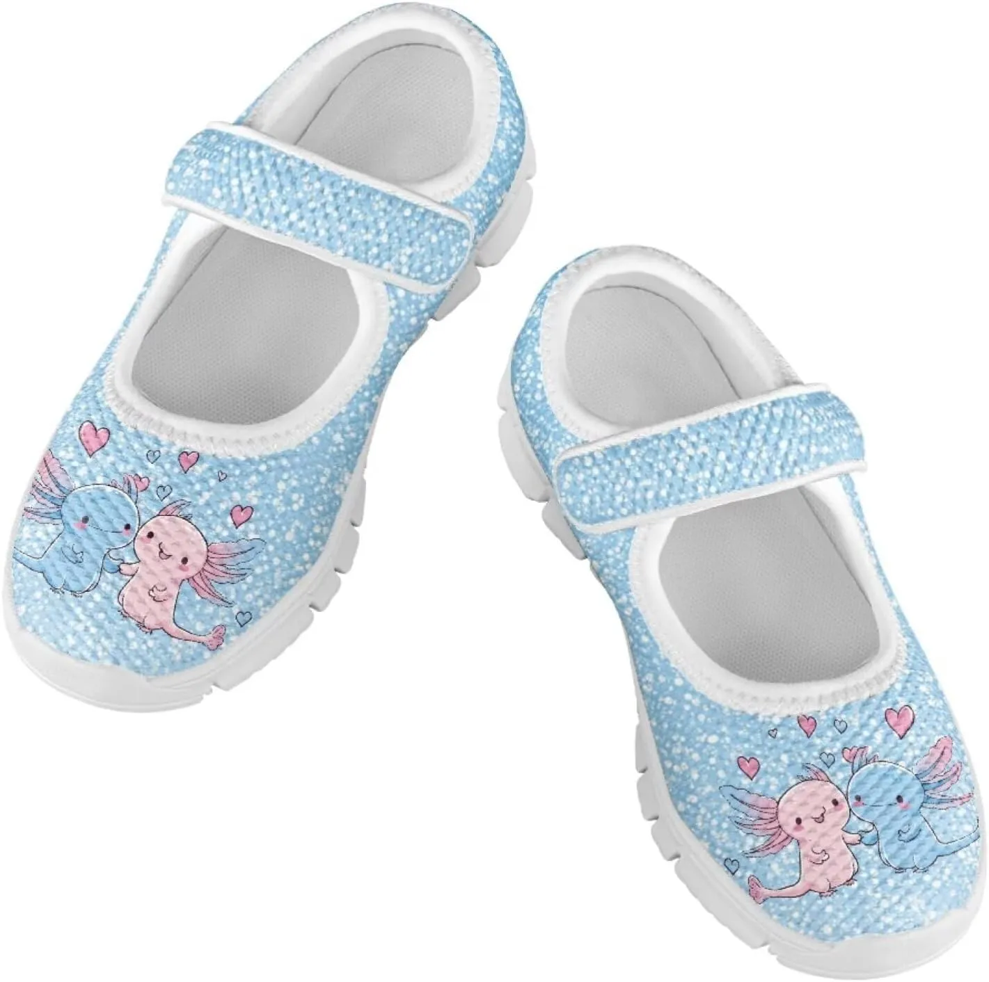 Girls Axolotl Mary Jane Dress Shoes Ballet Princess Flats Party Wedding School Shoes for Kids