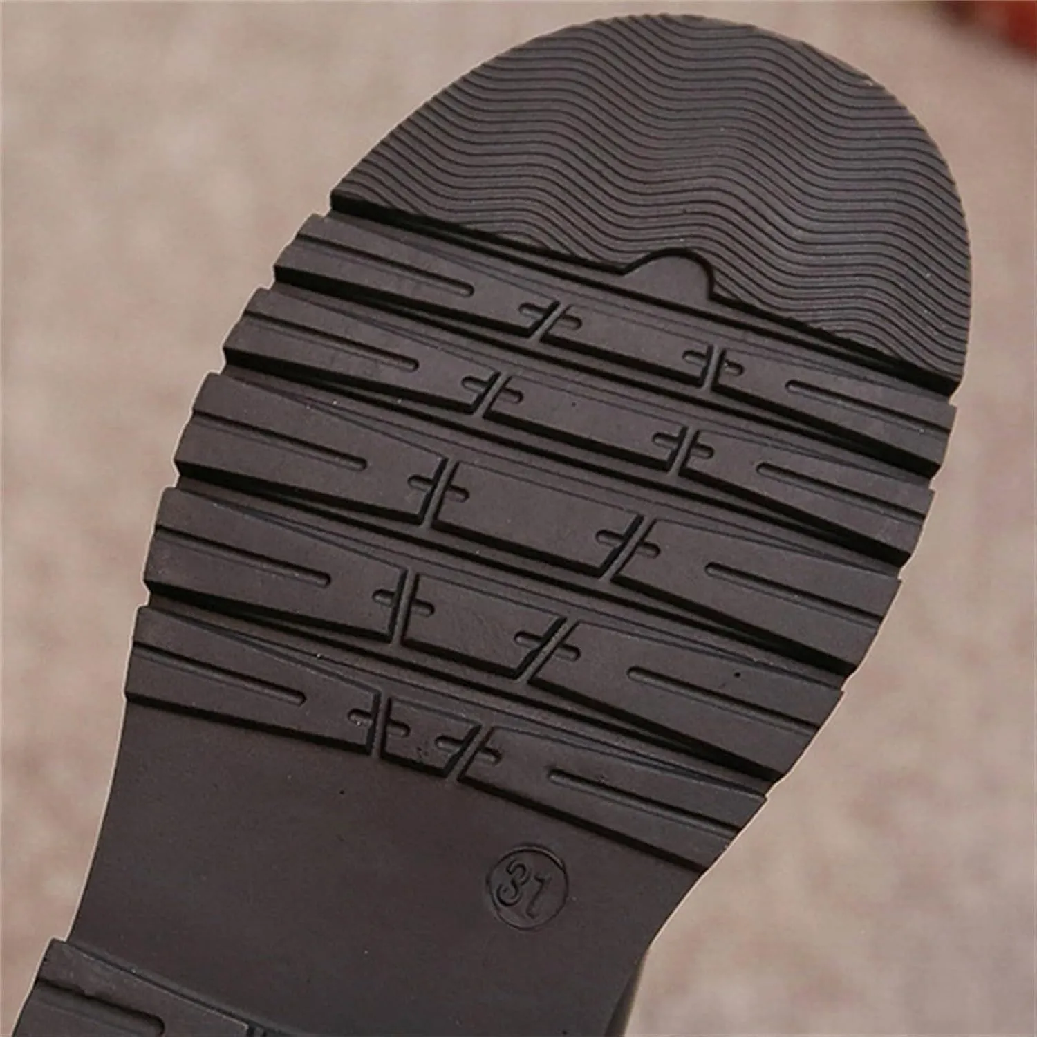 Girls Kids Leather ow Heel Long Boots aterproof Soft Rubber Sole Dress Dance Non Slip Shoes Booties Zipper Fashion