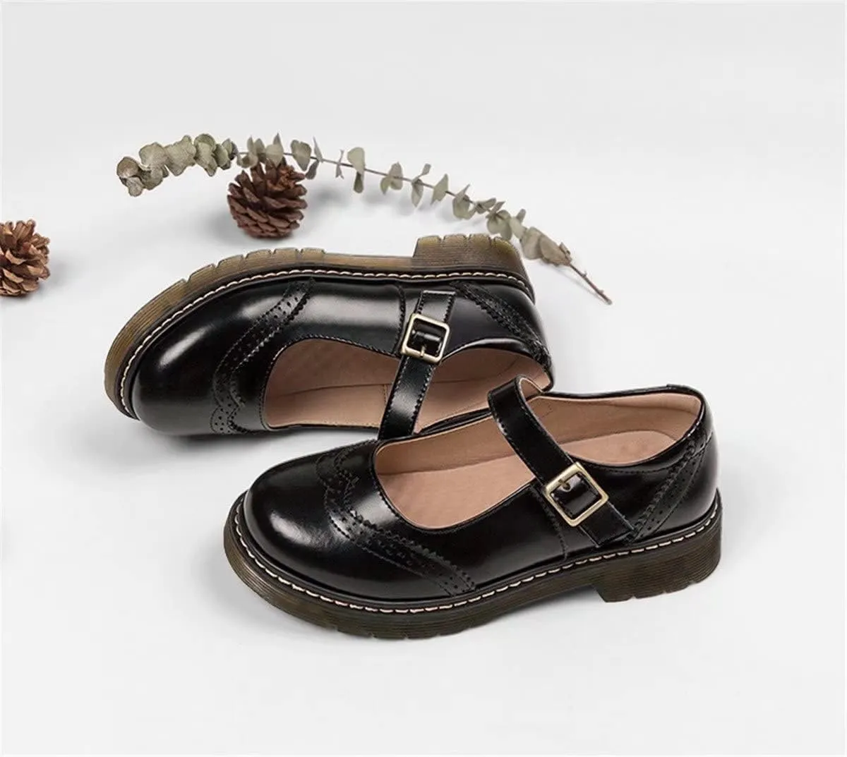 Girl's School Uniform Shoes Mary Jane Flats Oxford Dress Shoes