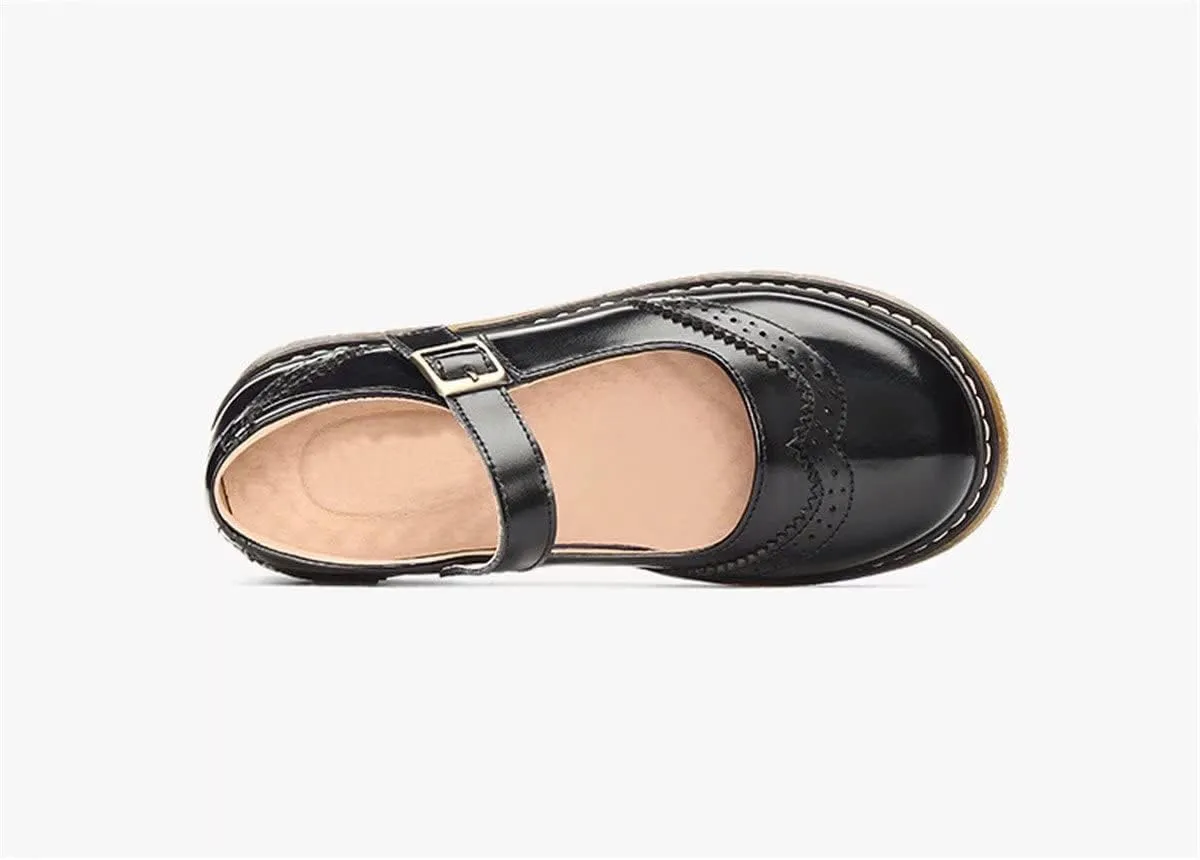 Girl's School Uniform Shoes Mary Jane Flats Oxford Dress Shoes