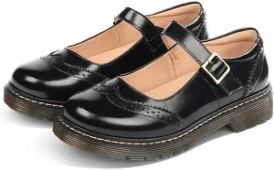 Girl's School Uniform Shoes Mary Jane Flats Oxford Dress Shoes
