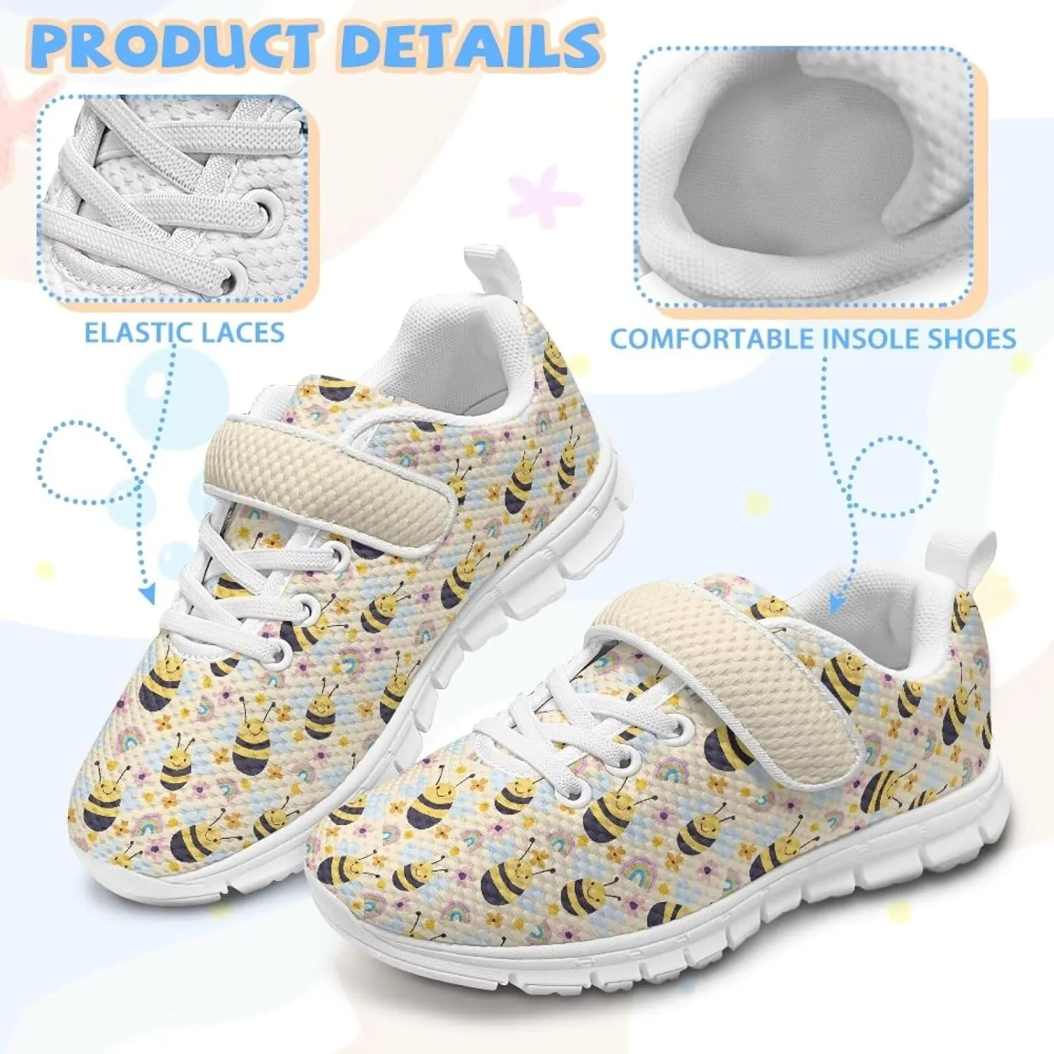 Girls Slip On Sneakers Cute Animal Little Kids Shoes School Tennis Shoes