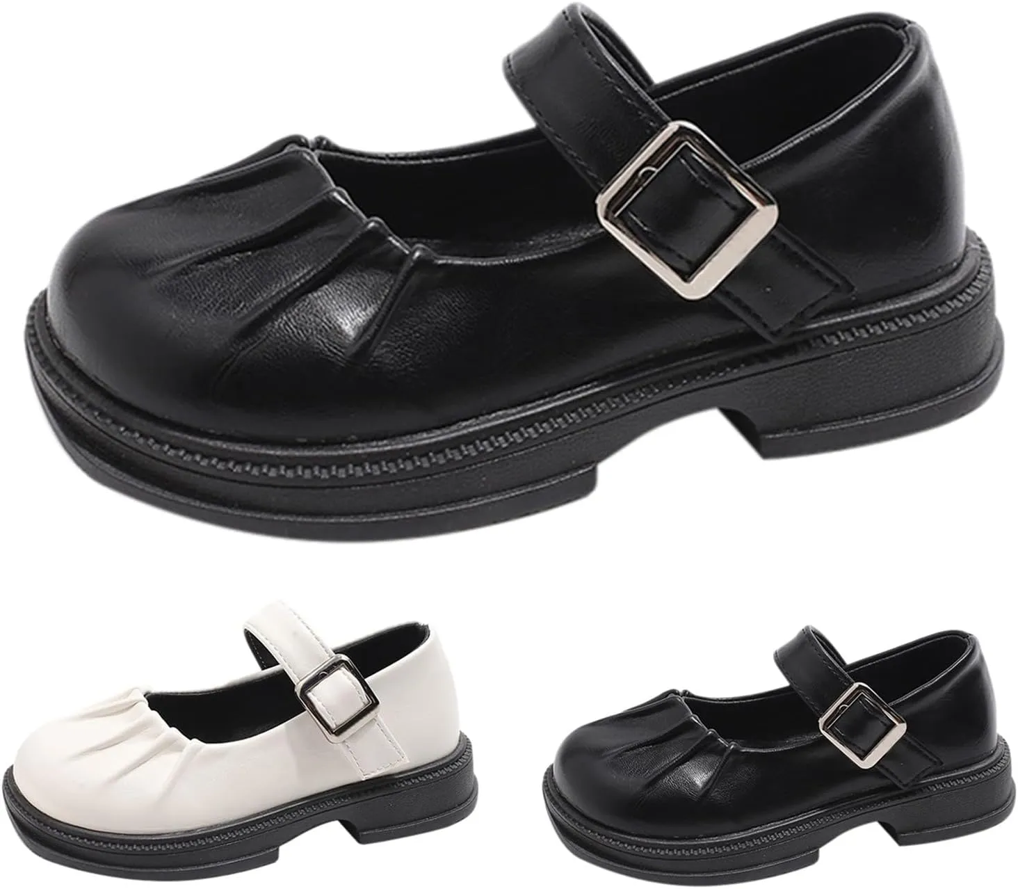 Girls Winter Mary Jane Dress Shoes Wedding School Shoes for Toddler Little Kid Low Heel Water Proof Toddler Size 4 Boots