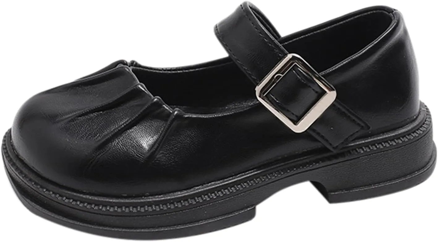 Girls Winter Mary Jane Dress Shoes Wedding School Shoes for Toddler Little Kid Low Heel Water Proof Toddler Size 4 Boots