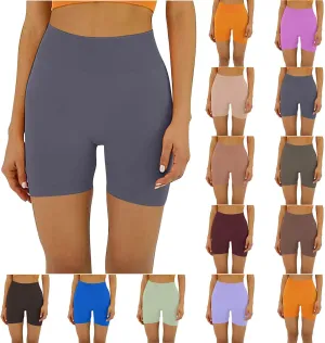 Gym Shorts Women Scrunch Butt Plus Size Workout Shorts Casual High Waisted Tummy Yoga Shorts Seamless Booty Shorts