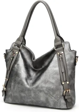 Handbags for Women Shoulder Tote Zipper Purse PU Leather Top-handle Satchel Bags Ladies