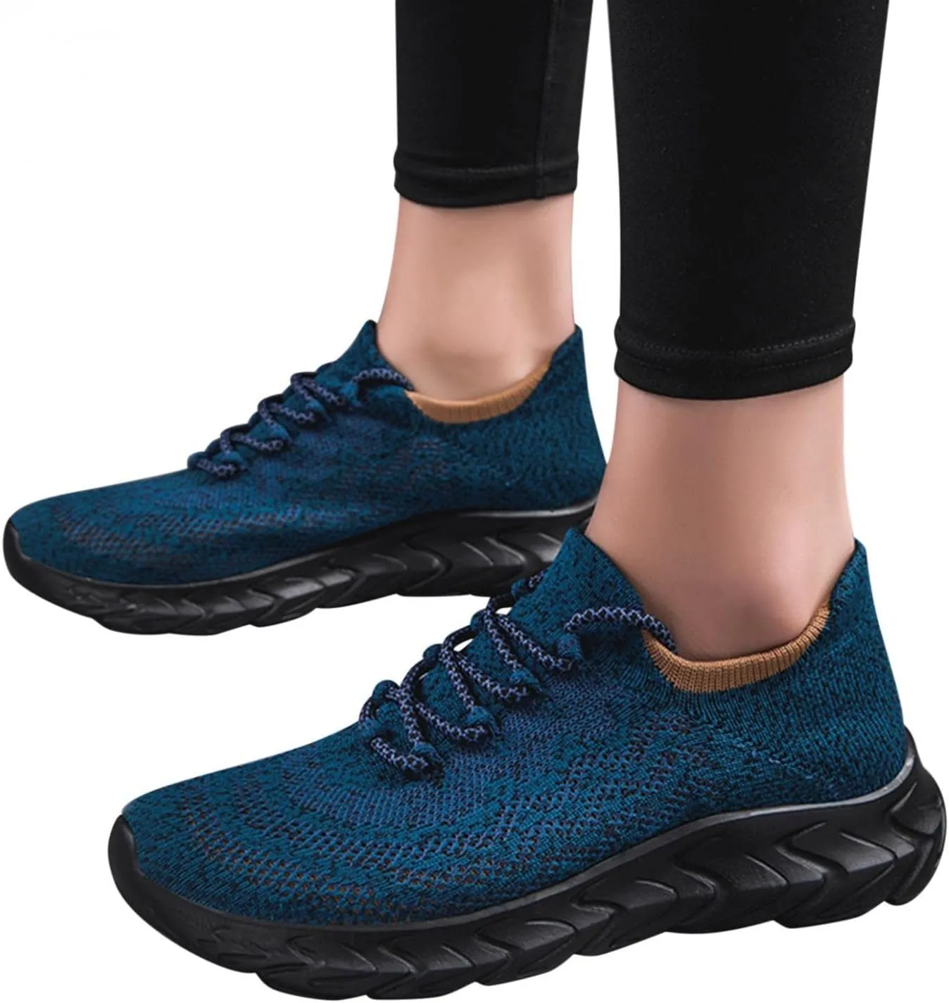 Hbeylia Men's Mesh Lace Up Sneakers Memory Foam Walking Hiking Trainning Shoes Lightweight Comfortable Anti Skid Running Athletic Rider Sport Shoes Fashion Sneakers For Men
