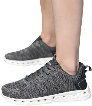 Hbeylia Tennis Athletic Running Shoes For Men Fashion Casual Lace Up Lightweight Non Slip Cushioned Sneakers Flats Low Top Memory Foam Hiking Sports Athletic Gym Jogging Tennis Trainer Shoes
