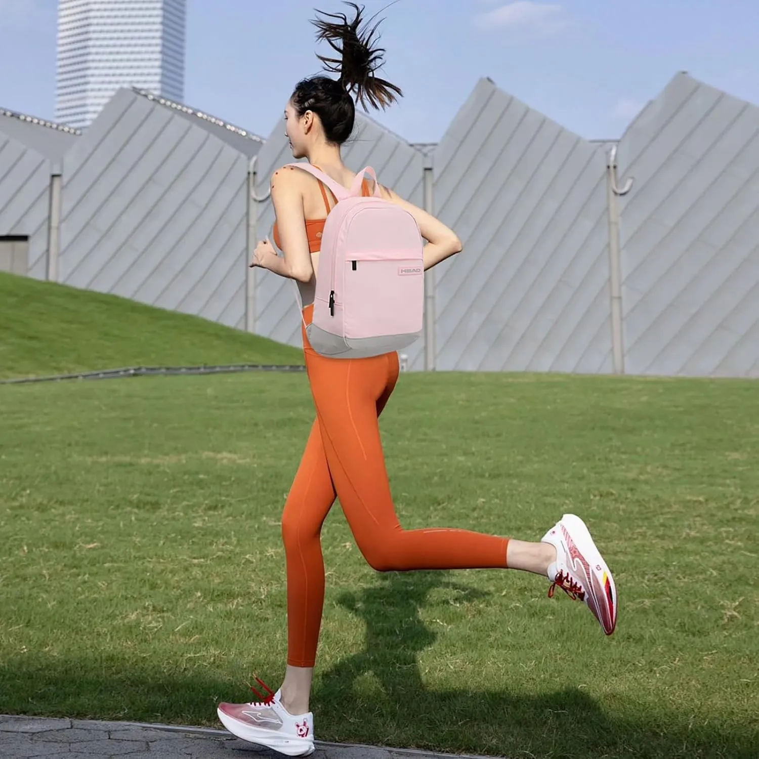 HEAD Small Waterproof Travel Backpack for Women & Men, Lightweight Casual Daypacks for Sport/Gym/Fitness/Work/Daily, College Computer Bag for 15.6 inch Notebook
