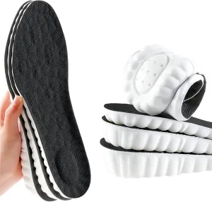 Height Increase Memory Foam Insoles for Men & Women - Taller Heel Lift Shoe Inserts with Breathable Cushioned Comfort for Sports Shoes, Work Boots | Trim to Fit (Black 3.5cm, 6-8.5 US Women)